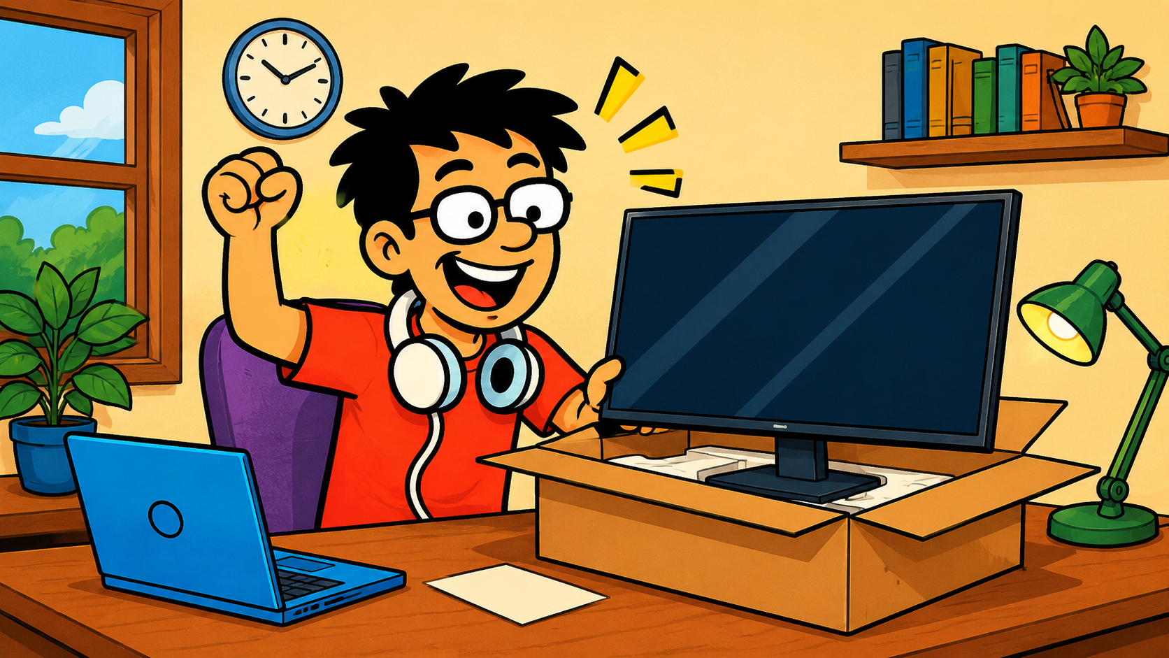 A user receiving an approved 4K monitor order